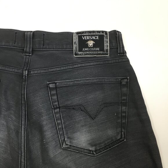 VERSACE Jeans Couture Italy Gray Logo Hardware 5 Pocket Logo Hardware - Picture 7 of 16